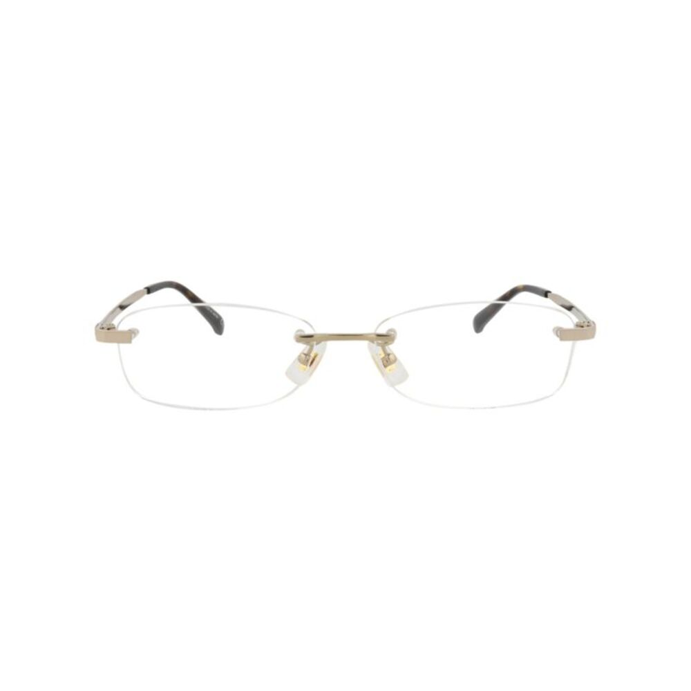 Dunhill Square-Frame Titanium Optical Frames Gold Mens
